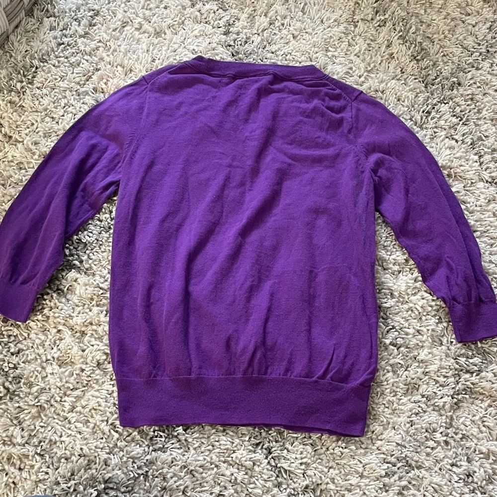 J. Crew Vibrant Purple Crew Neck‎ Sweater